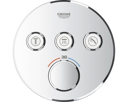 Baterie Dus Incastrata cu Termostat GROHE Grohtherm SmartControl 29121000 Crom