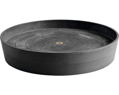 Farfurie Patrata Ecopots Plastic 38, 5x38, 5x3, 4 Cm Gri Inchis