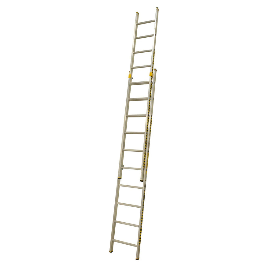 Scara profesionala culisanta Alverosal Forte Plus, 2 tronsoane, 10 trepte, 4.96 m