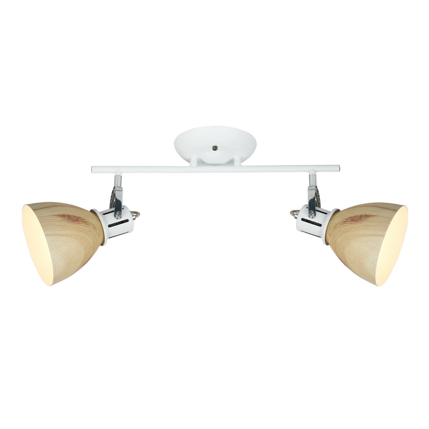 Aplica Klausen, Krater Ap2, Alb/Bej, IP20, E27, 2 x 11 W