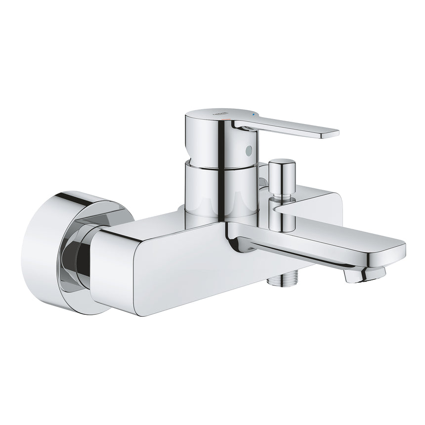 Baterie cada Grohe Lineare, 1/2", monocomanda, cartus ceramic, diverter, protectie reflux, limitator temperatura, crom