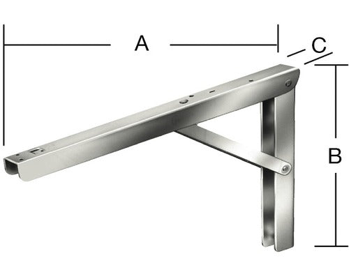 Consola Rabatabila Vormann Multi-line 300x200x30 Mm, Otel Inoxidabil