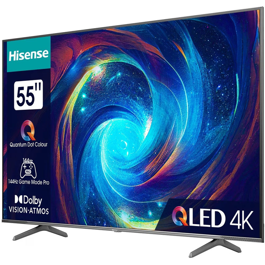 Televizor HISENSE QLED 55E7KQ PRO, 139 cm, Smart, 4K Ultra HD, 144 Hz, Clasa G
