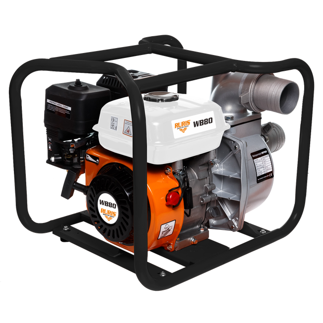 Motopompa wb 80, benzina, 48 m³/h, Ruris