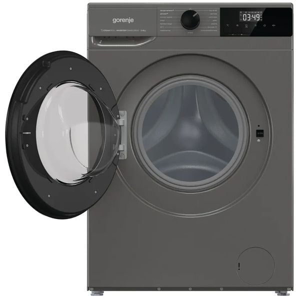 Masina de spalat rufe frontala GORENJE WNHPI84AS/A, STEAMTECH, 8 KG, 1400RPM, Clasa A, ANTRACIT