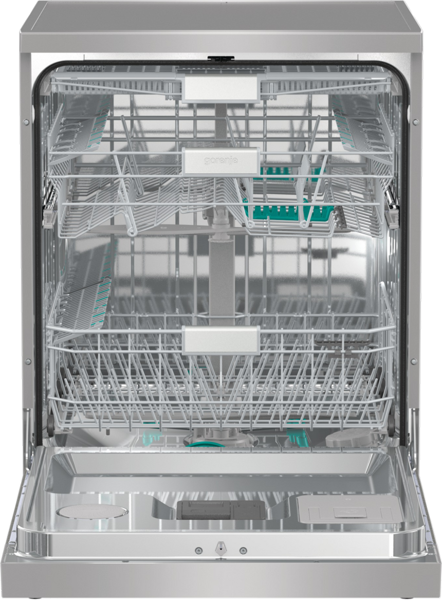Masina de Spalat Vase GORENJE GS693C60XUVAD, 16 seturi, 7 programe, 60 cm, Clasa C, Argintiu