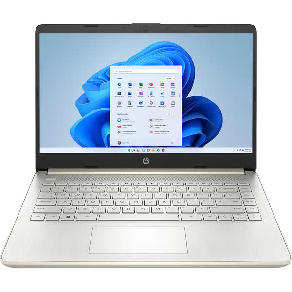 Laptop HP 14s-dq5005nq, Intel Core i5-1235U pana la 4.4GHz, 14" Full HD, 16GB, SSD 512GB, Intel Iris Xe Graphics, Windows 11 Home, Auriu