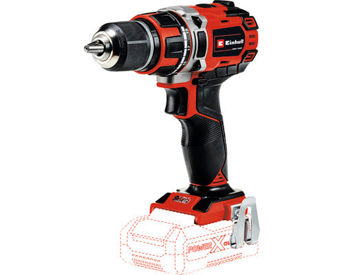 Masina de gaurit/insurubat (bormasina) pe acumulator Einhell Power X-Change TE-CD 18/45 3X-Li +22, 18 V, 1600 RPM, 45 Nm, 21 trepte de cuplu, 13 mm mandrina, acumulator 2 Ah, incarcator