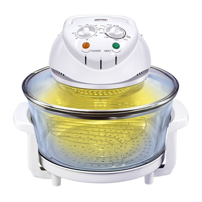 Cuptor cu halogen MPM MKO-01,Putere 1400W, Capacitate mare 19 Litri, Stativ
