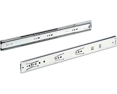 Glisiere Tip Sina Cu Bile Hettich Ka4532 450mm, Max. 35kg, Cu Amortizor, Otel Cromat, 1 Pereche