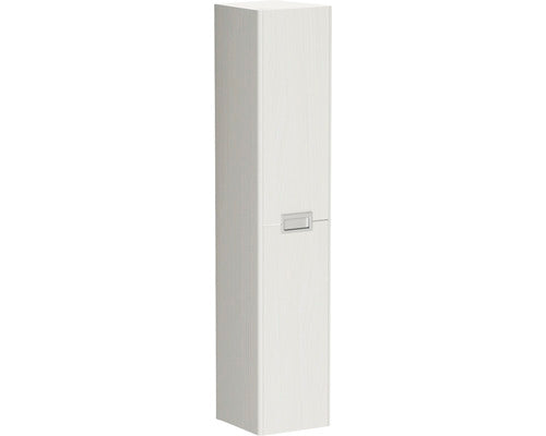 Dulap baie inalt suspendat Cubo, 2 usi, PAL, 30x130 cm, design stejar