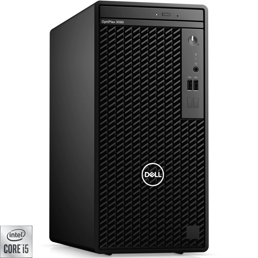 Sistem Desktop Dell OptiPlex 3090 MT cu procesor Intel® Core™ i5-10505 pana la 4.60 GHz, Comet Lake, 8GB DDR4, 512GB SSD, DVD-RW, Intel® UHD Graphics 630, Ubuntu Linux 20.04