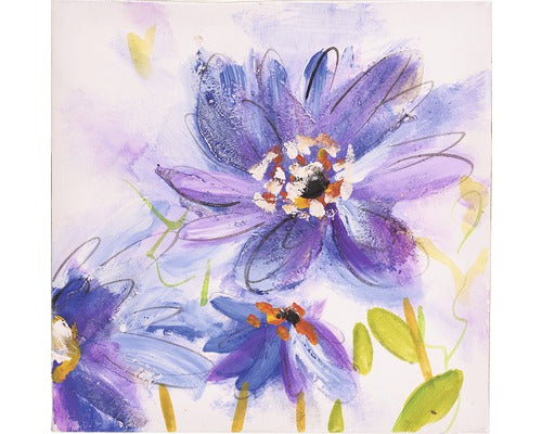 Tablou Pictat Manual Shades Blue 30x30 Cm
