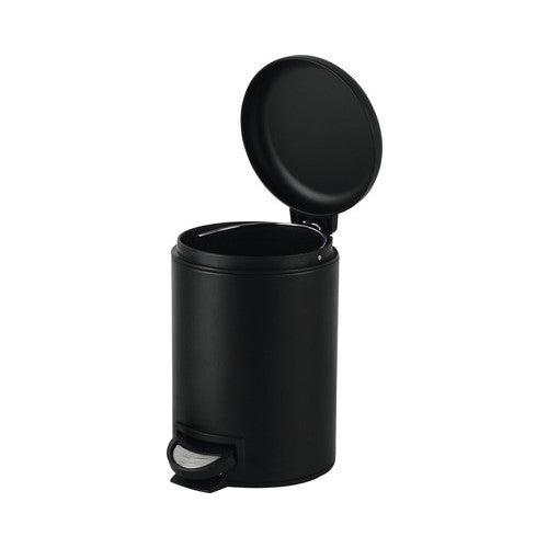 Cos de gunoi cu pedala, 3l, negru mat