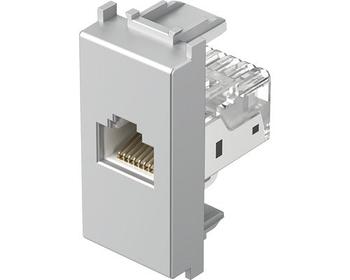 Priza Date Rj45 Simpla Tem Cat5e, Argintiu