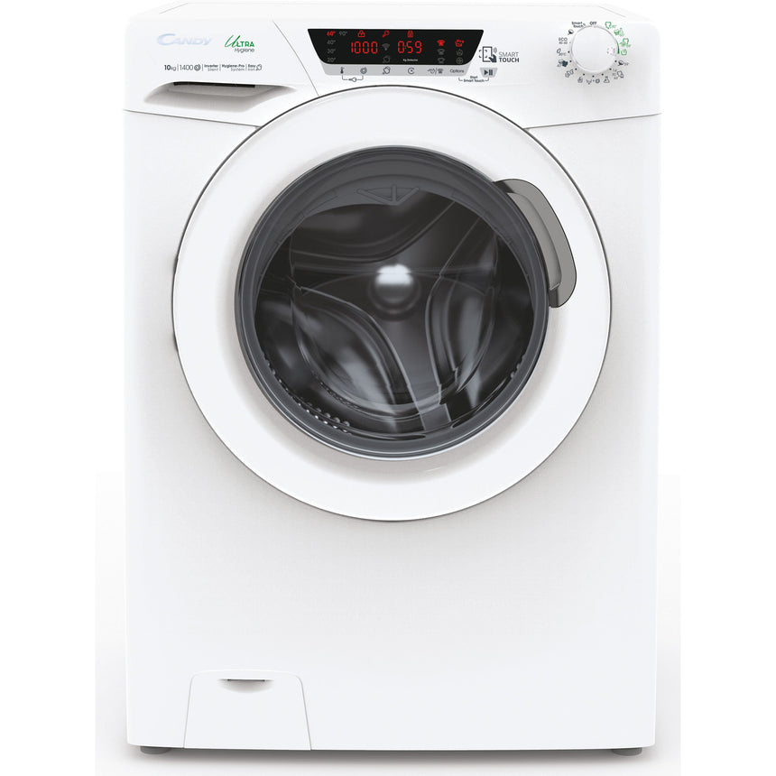 Masina de spalat rufe Candy Ultra Hygiene HES 1410TWME/1-S, 10 kg, 1400 rpm, Clasa A, Alb