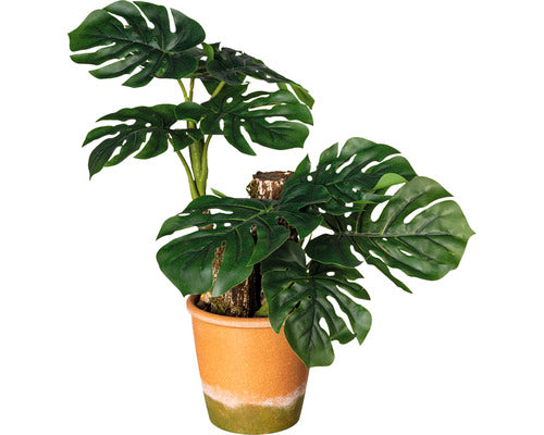 Planta Artificiala Monstera In Ghiveci H 45 Cm Verde