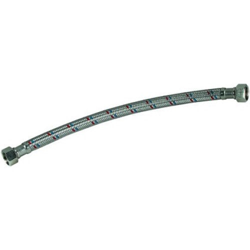 Furtun de conectare, Novaservis, Inox, M1/2" x M1/2", 90 °C, 60 cm, Argintiu