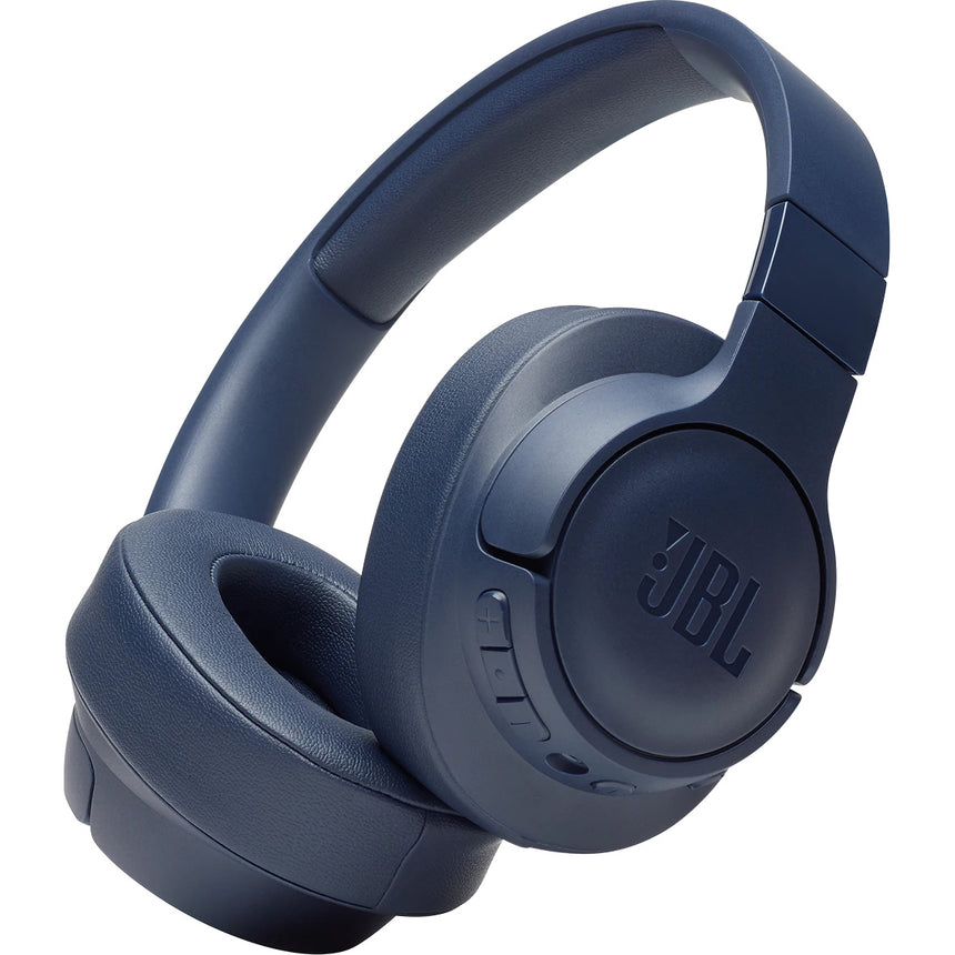 Casti Audio Over the Ear JBL Tune 750, Wireless, Bluetooth, Noise cancelling, Autonomie 15 ore, Albastru