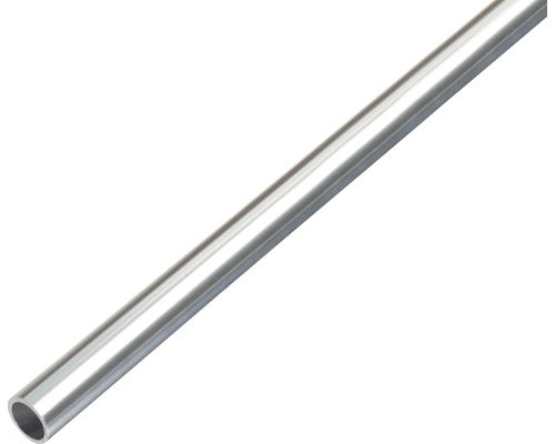 Teava Aluminiu Rotunda Alberts Ø15x1 Mm, Lungime 1m, Nuanta Otel Cromat