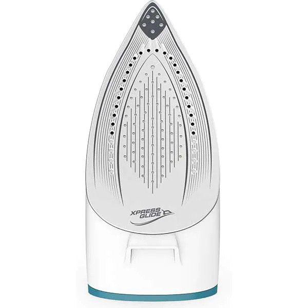 Statie de calcat Tefal Express Essential SV6131E0, 2200W, 5.8 bari, jet de aburi 350 g/min, abur variabil 0-120 g/min, capacitate rezervor detasabil 1.7L, mod Eco, Talpa Ceramic Xpress Glide, alb/albastru