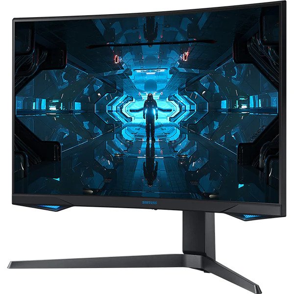 Monitor Curbat Gaming QLED VA Samsung Odyssey 27", WQHD, DisplayPort, 1ms, 240Hz, G-Sync, Negru, Pivot, LC27G75TQSRXEN