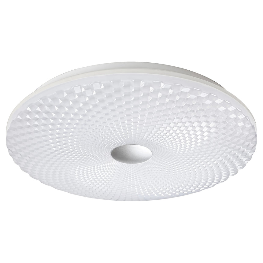 Plafoniera interior Galeti, LED 24W, Argintiu/Alb