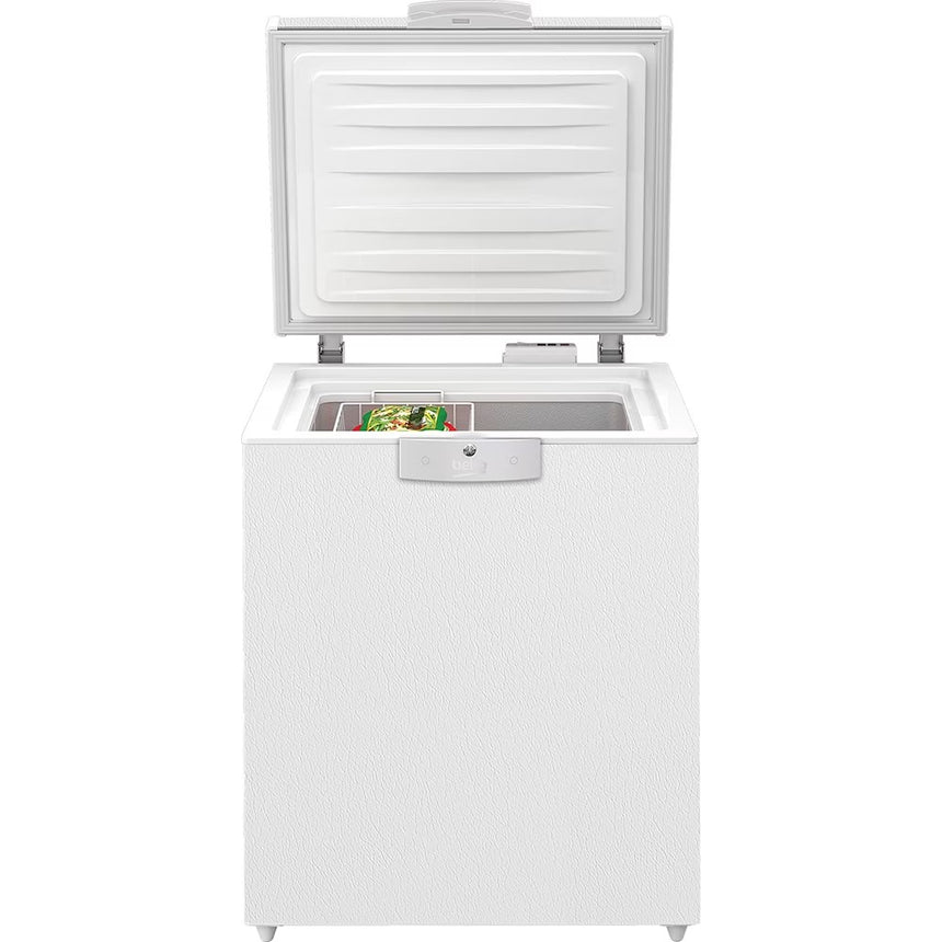 Lada frigorifica Beko HSM14540, 205 l, Clasa E, Conditii extreme, Securizare yala , Alb