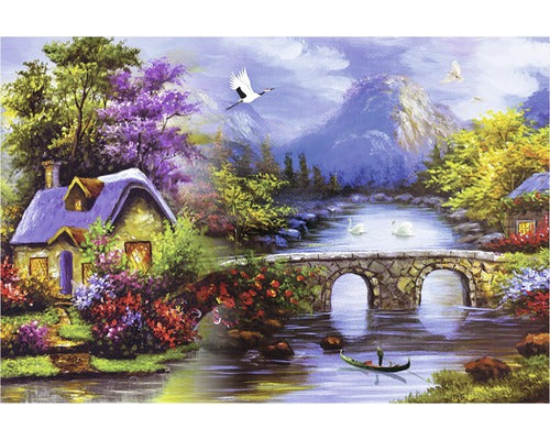 Tablou Canvas Scena Rurala 60x90 Cm