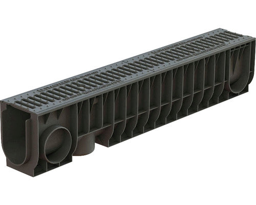 Rigola Polipropilena VODALAND Gratar Polipropilena 1000x160x200 mm Scurgere Verticala Ø 110 mm C 250 Trafic Carosabil