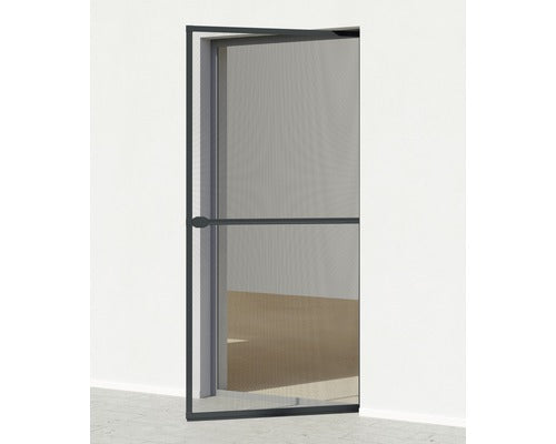 Plasa De Tantari Cu Rama Din Aluminiu Pentru Usa, Antracit, 100x215 Cm