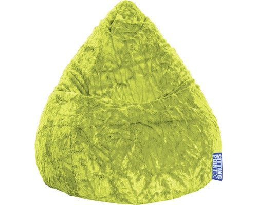 Fotoliu Puf Beanbag Sitting Point Fluffy Xl Verde 70x110 Cm