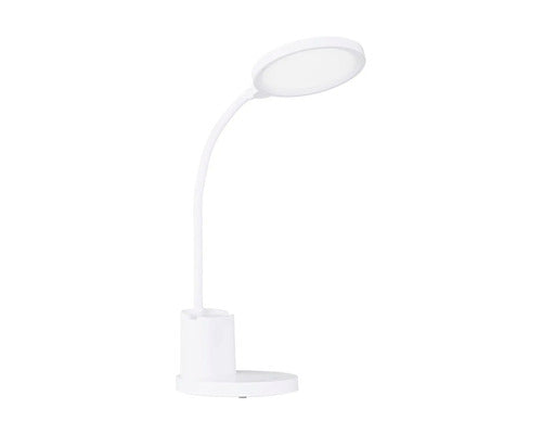 Lampa De Birou Cu Led Integrat Brolini 2, 1w 300 Lumeni, Lumina Reglabila, Alba, Incarcare Usb