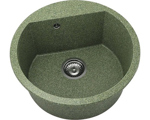 Chiuveta Bucatarie Rotunda Fat Avangard 223 Ø51 Cm, Granixit Greenwood