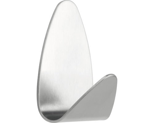 Cuier Baie Tiger Oval, 1 Agatatoare, Montaj Prin Lipire, Inox, Set 2 Bucati