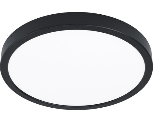 Panou Cu Led Integrat Fueva5 20w 2300 Lumeni Ø28, 5 Cm, Montaj Aplicat, Lumina Calda, Negru
