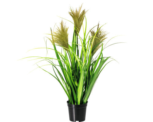 Planta Artificiala Miscanthus In Ghiveci H 60 Cm Verde