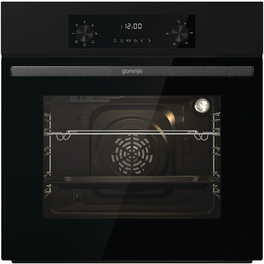 Cuptor incorporabil GORENJE BO6635E01B, Electric, Autocuratare AquaClean, 61 l, Clasa A, negru