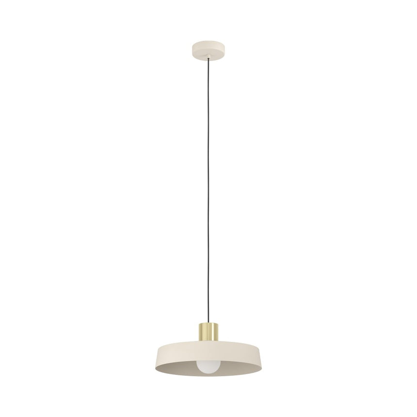 Pendul EGLO VALDIOLA 900429, E27 1X40W Ø360, Nisipiu, Alama periata