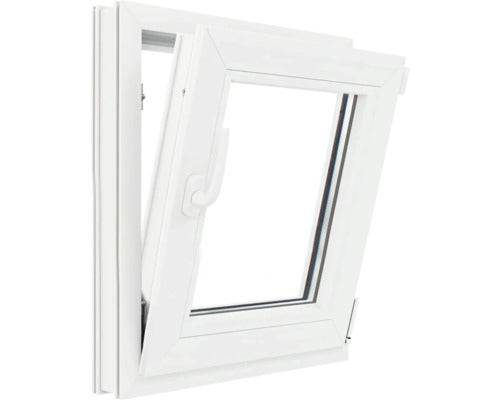 Fereastra Pvc Termopan 5 Camere Tripan 56x86 Cm Alba Deschidere Dubla Dreapta