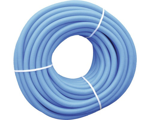 Tub flexibil D25 de protectie pentru Pex D16, colac 50 m, albastru