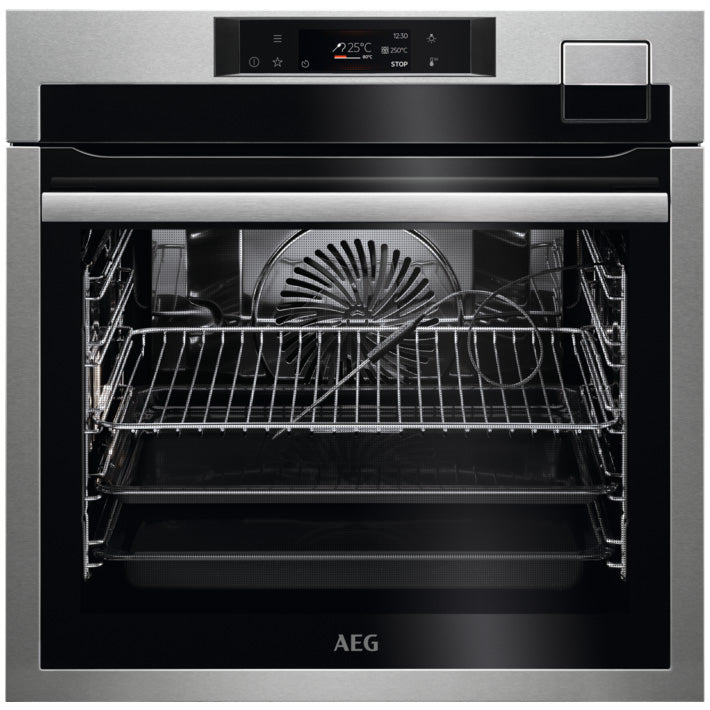 Cuptor incorporabil AEG BSE792380M, Electric, 70 l, SeamPro, SousVide, Control touch, Grill, Timer, Clasa A++, Inox antiamprenta