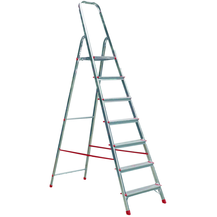 Scara aluminiu Alverosal, 7 trepte, inaltime 2.21 m