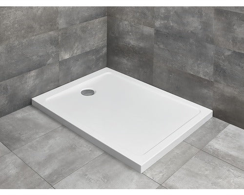Cadita de Dus Dreptunghiulara Radaway Doros F Compact, 80x100x12 cm, Acril, SDRFP1080-05, Alb