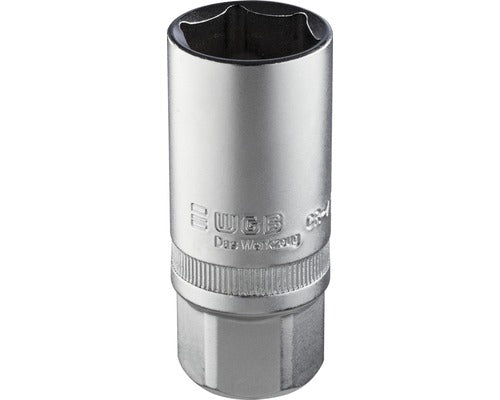 Cap Cheie Tubulara Bujii Wgb 1/2" 21mm, 6 Canturi, Crom-vanadiu