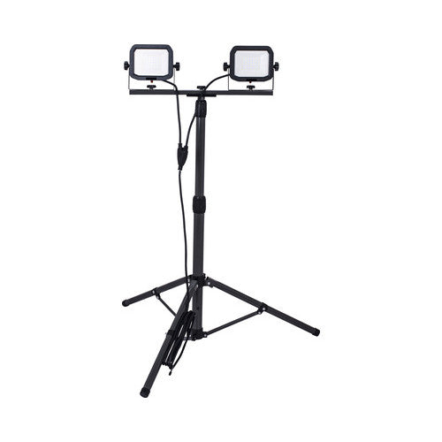 Proiector LED cu stativ Luceco 2x30W, pentru exterior IP65
