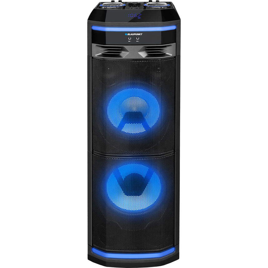 Boxa portabila profesionala Blaupunkt PS11DB, Bluetooth, FM, SD, USB, Karaoke, lumini disco, Negru