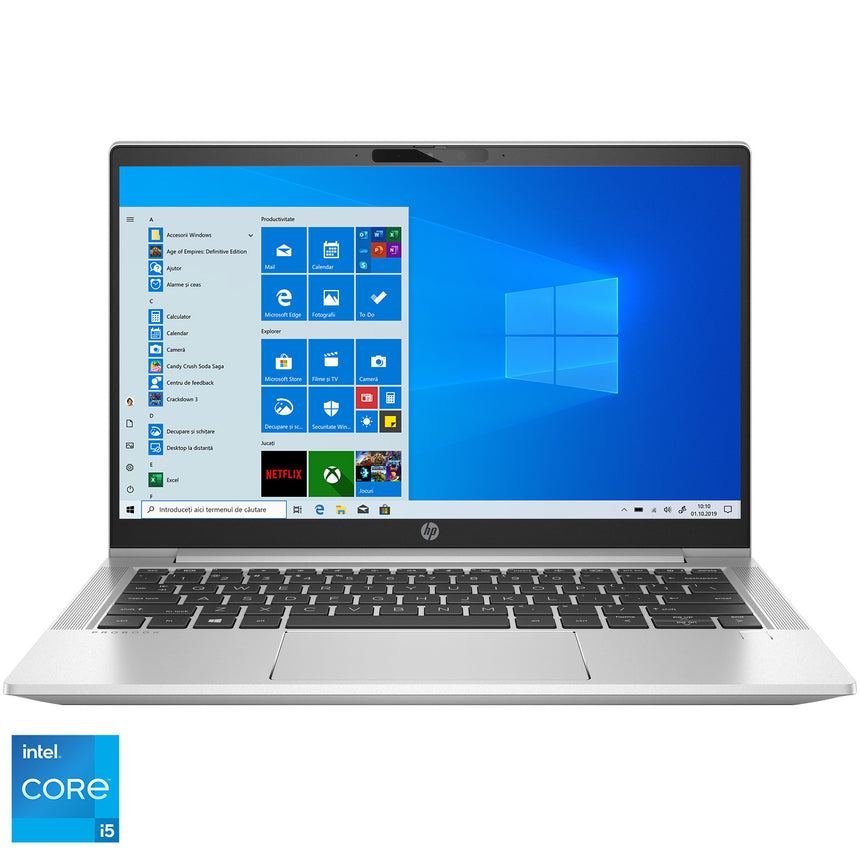 Laptop ultraportabil HP ProBook 430 G8 cu procesor Intel Core i5-1135G7, 13.3", Full HD, 16GB, 256GB SSD, Intel Iris Xe Graphics, Windows 10 Pro, Silver