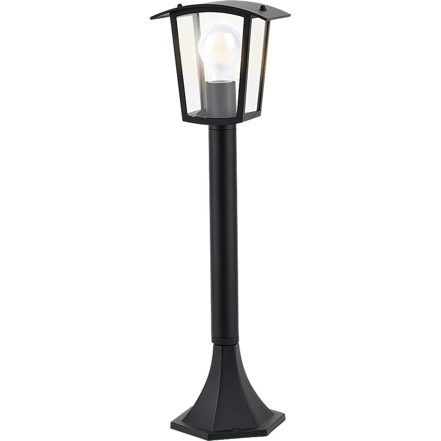 Stalp gradina Rabalux Taverna 7128, E27, 15W, IP44, 60cm, Aluminiu, Negru
