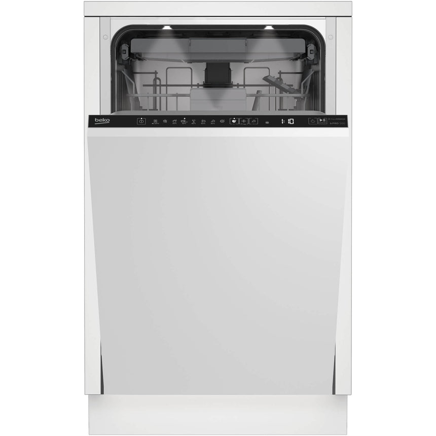 Masina de spalat vase incorporabila Beko BDIS48E041Q, 10 seturi, 8 programe, Clasa C, Motor ProSmart Inverter, HygieneIntense, AquaIntense, SelfDry, Fast+, 45 cm